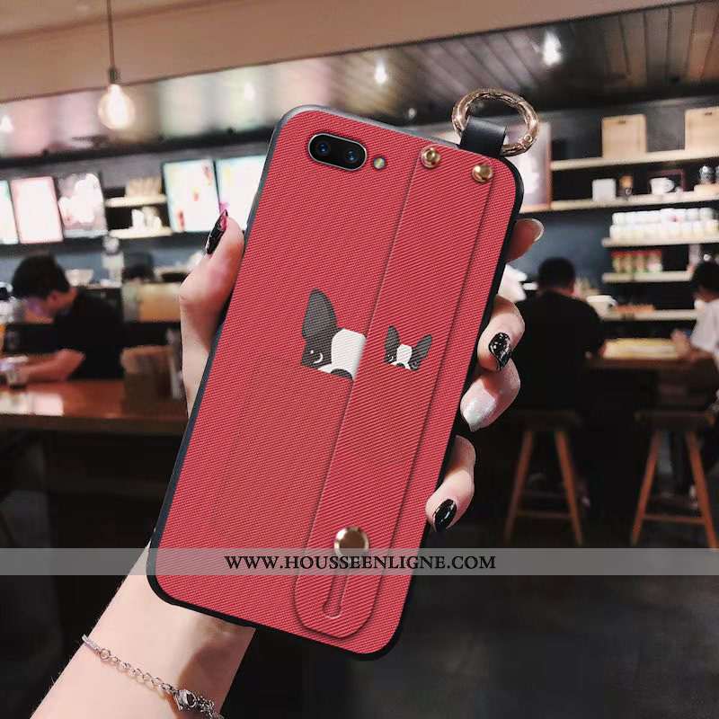 Étui Oppo A5 Silicone Ornements Suspendus Coque Téléphone Portable Rouge Charmant