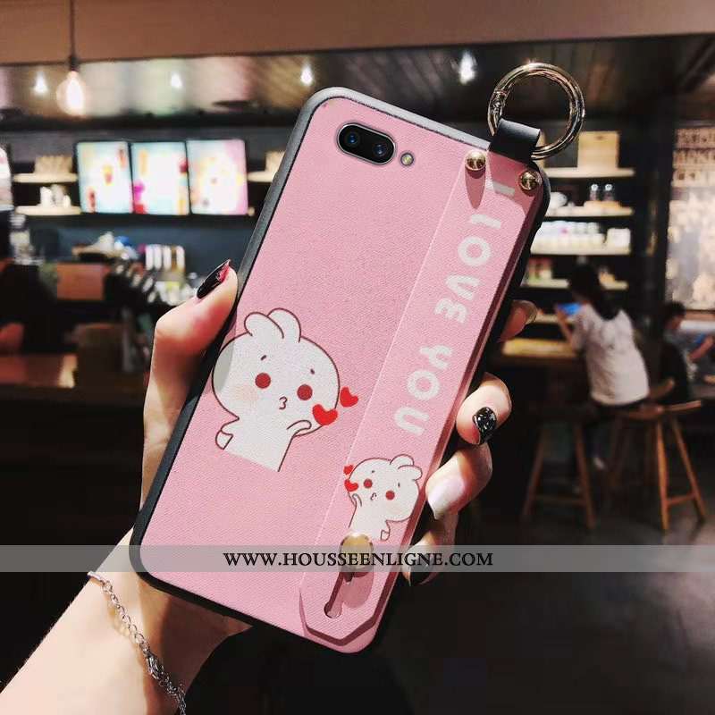 Étui Oppo A5 Silicone Ornements Suspendus Coque Téléphone Portable Rouge Charmant