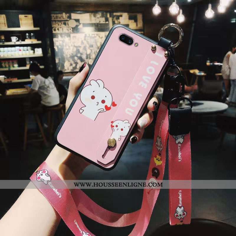 Étui Oppo A5 Silicone Ornements Suspendus Coque Téléphone Portable Rouge Charmant