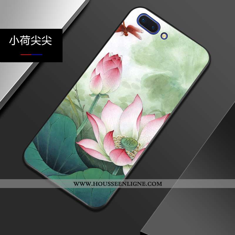 Étui Oppo A5 Tendance Légère Style Chinois Légères Délavé En Daim Téléphone Portable Tout Compris Bl