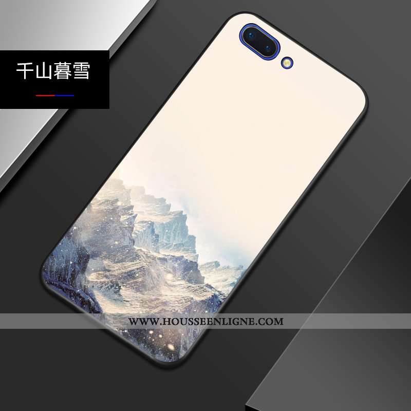 Étui Oppo A5 Tendance Légère Style Chinois Légères Délavé En Daim Téléphone Portable Tout Compris Bl