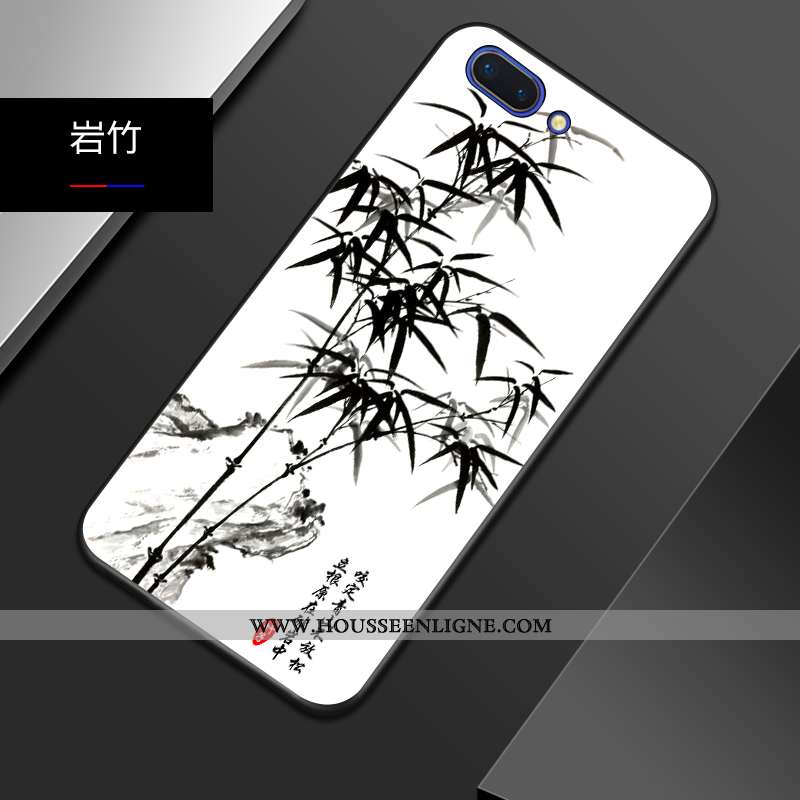 Étui Oppo A5 Tendance Légère Style Chinois Légères Délavé En Daim Téléphone Portable Tout Compris Bl