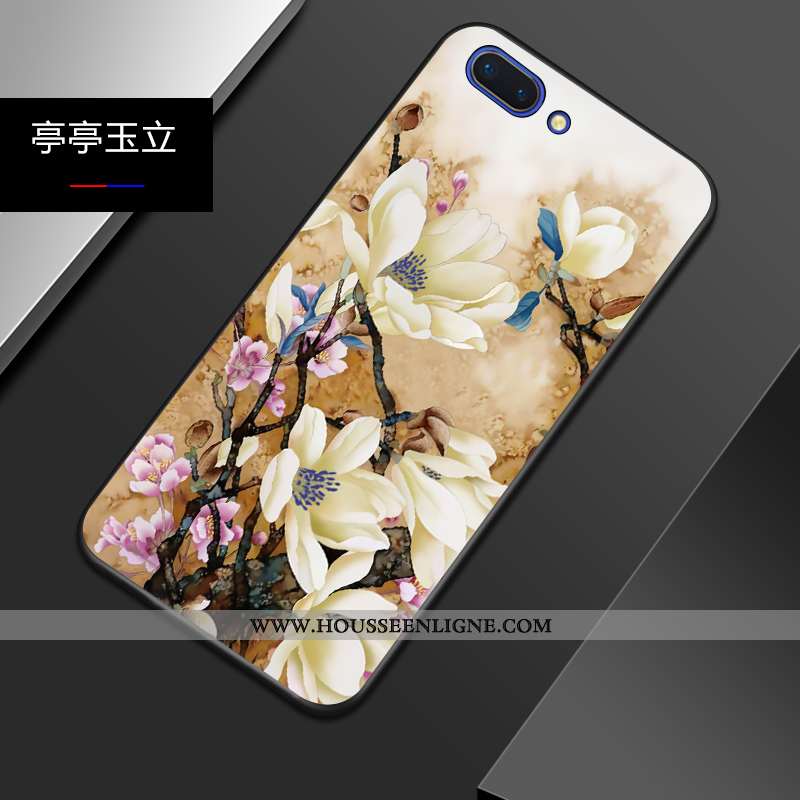 Étui Oppo A5 Tendance Légère Style Chinois Légères Délavé En Daim Téléphone Portable Tout Compris Bl