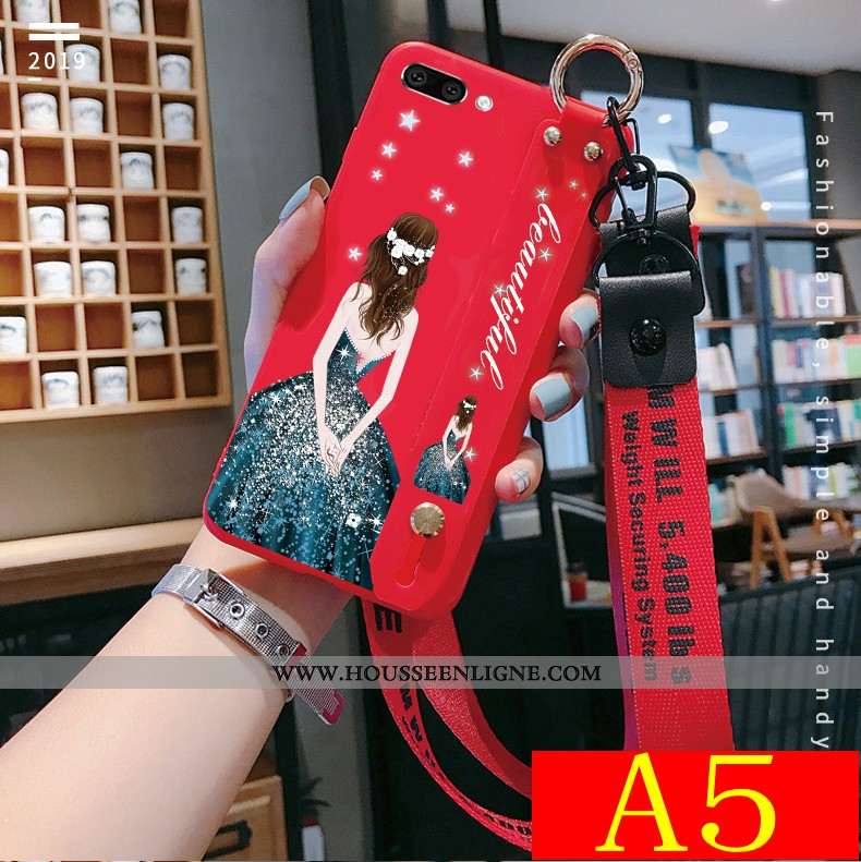 Étui Oppo A5 Ultra Légère Personnalité Ornements Suspendus Net Rouge Tout Compris Rouge