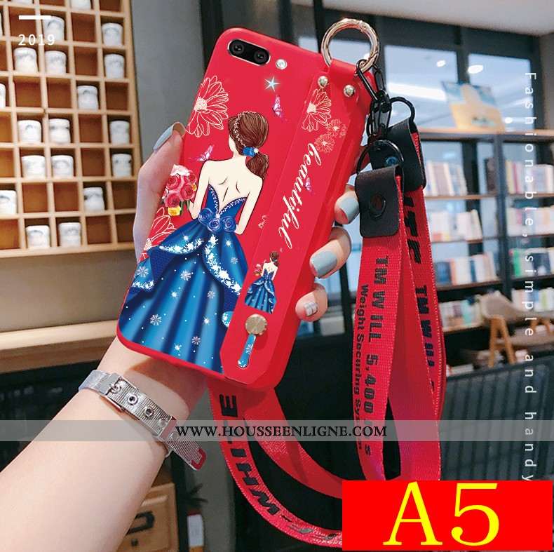 Étui Oppo A5 Ultra Légère Personnalité Ornements Suspendus Net Rouge Tout Compris Rouge