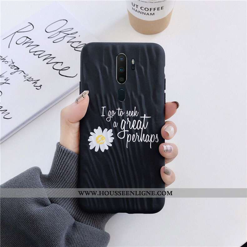 Étui Oppo A9 2020 Silicone Dessin Animé Incassable Anneau Plissé Frais Tendance Verte