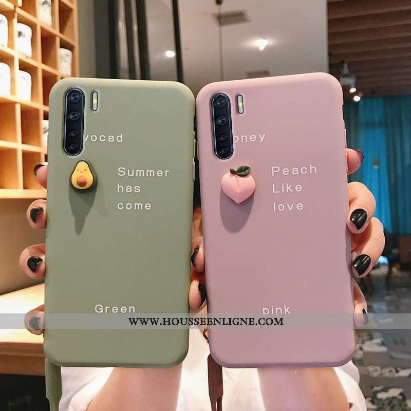 Étui Oppo A91 Créatif En Bois Nouveau Tendance Incassable Rose Bovins