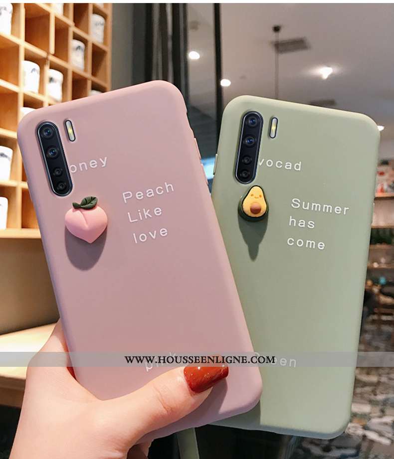 Étui Oppo A91 Créatif En Bois Nouveau Tendance Incassable Rose Bovins