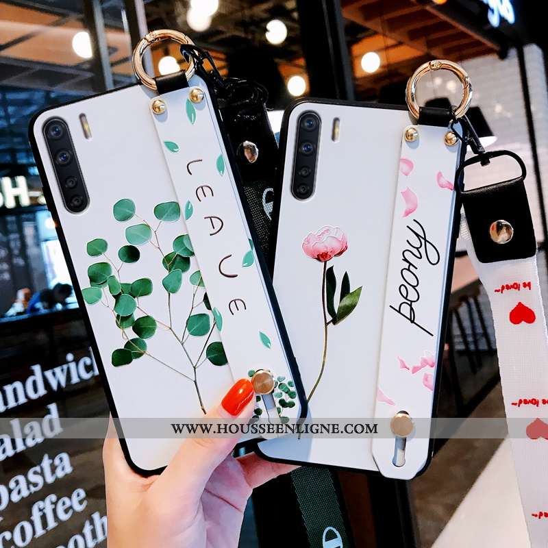Étui Oppo A91 Créatif Fluide Doux Téléphone Portable Incassable Bleu Silicone Amoureux