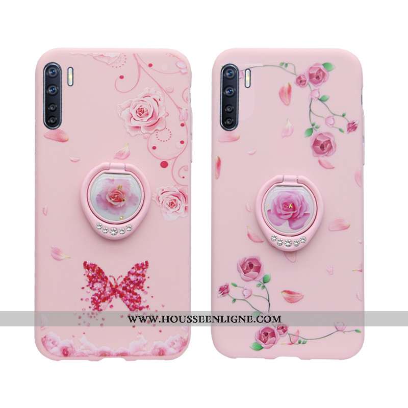 Étui Oppo A91 Créatif Tendance Incassable Téléphone Portable Coque Protection Rose