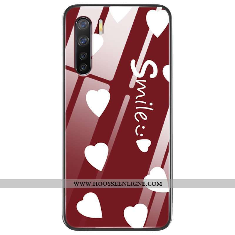 Étui Oppo A91 Créatif Ultra Coque Légère Téléphone Portable Net Rouge