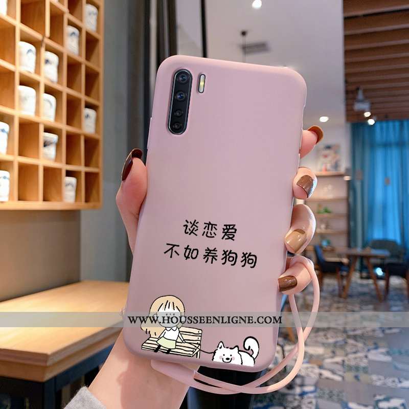 Étui Oppo A91 Dessin Animé Charmant Légère Téléphone Portable Tout Compris Incassable Amoureux Bleu