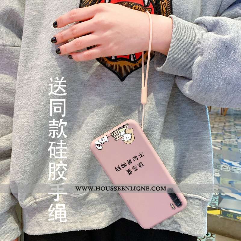Étui Oppo A91 Dessin Animé Charmant Légère Téléphone Portable Tout Compris Incassable Amoureux Bleu