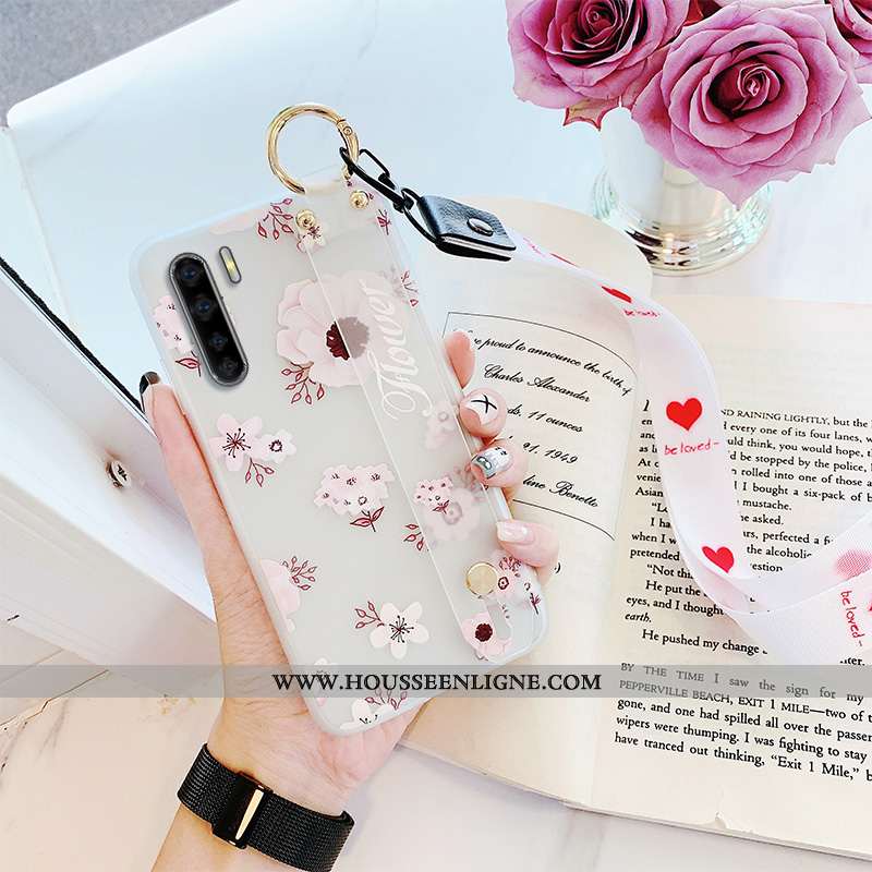 Étui Oppo A91 Ornements Suspendus Tendance Coque Tout Compris Transparent Blanc Blanche