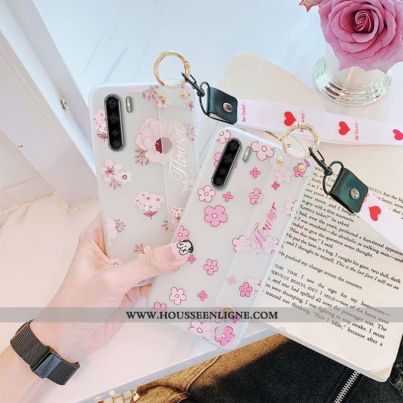 Étui Oppo A91 Ornements Suspendus Tendance Coque Tout Compris Transparent Blanc Blanche