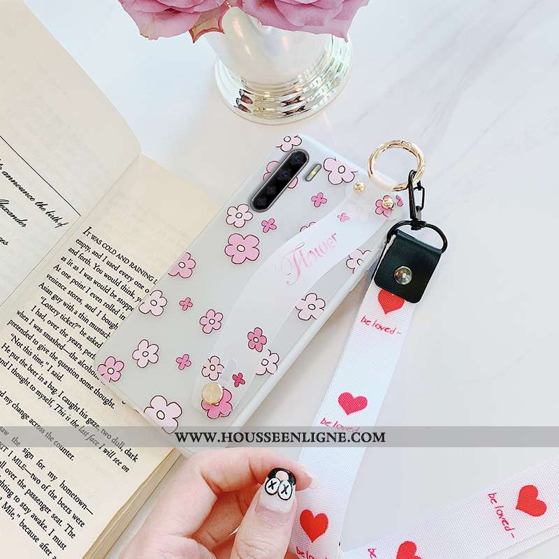 Étui Oppo A91 Ornements Suspendus Tendance Coque Tout Compris Transparent Blanc Blanche