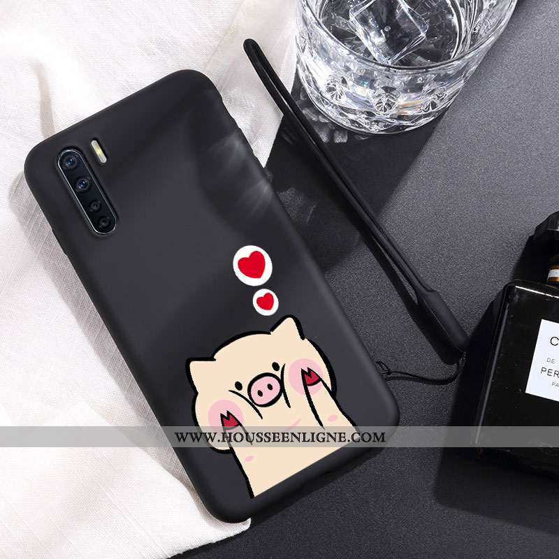 Étui Oppo A91 Personnalité Créatif Net Rouge Légère Dessin Animé Incassable Tout Compris Verte