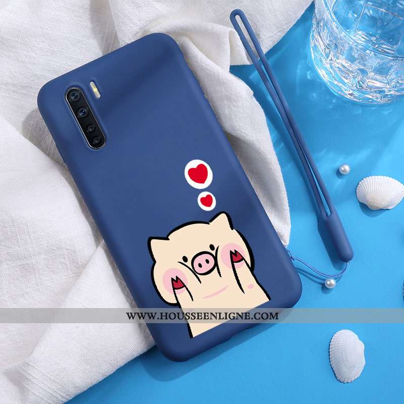 Étui Oppo A91 Personnalité Créatif Net Rouge Légère Dessin Animé Incassable Tout Compris Verte