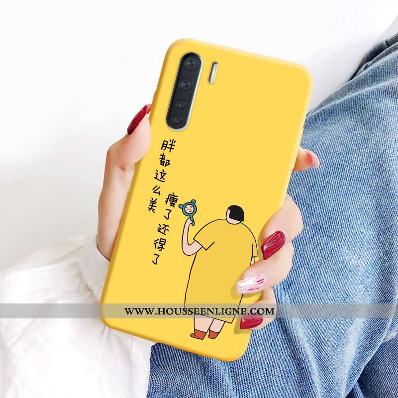 Étui Oppo A91 Personnalité Légère Légères Coque Protection Téléphone Portable Incassable Jaune