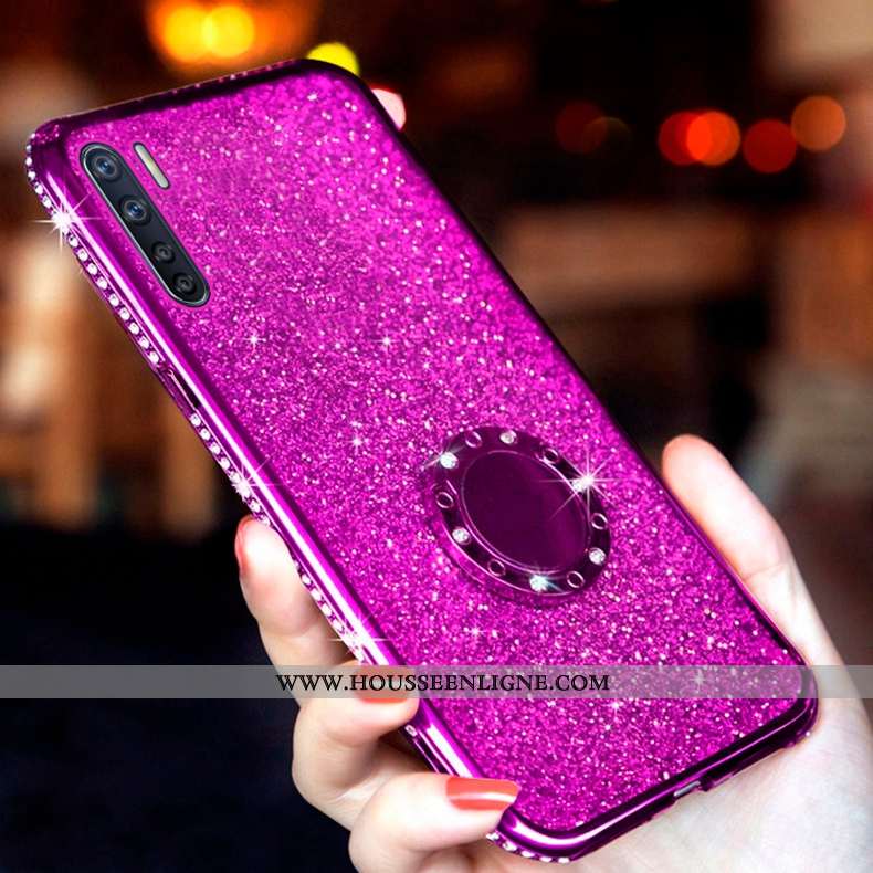 Étui Oppo A91 Transparent Personnalité Téléphone Portable Net Rouge Protection Rouge Tout Compris