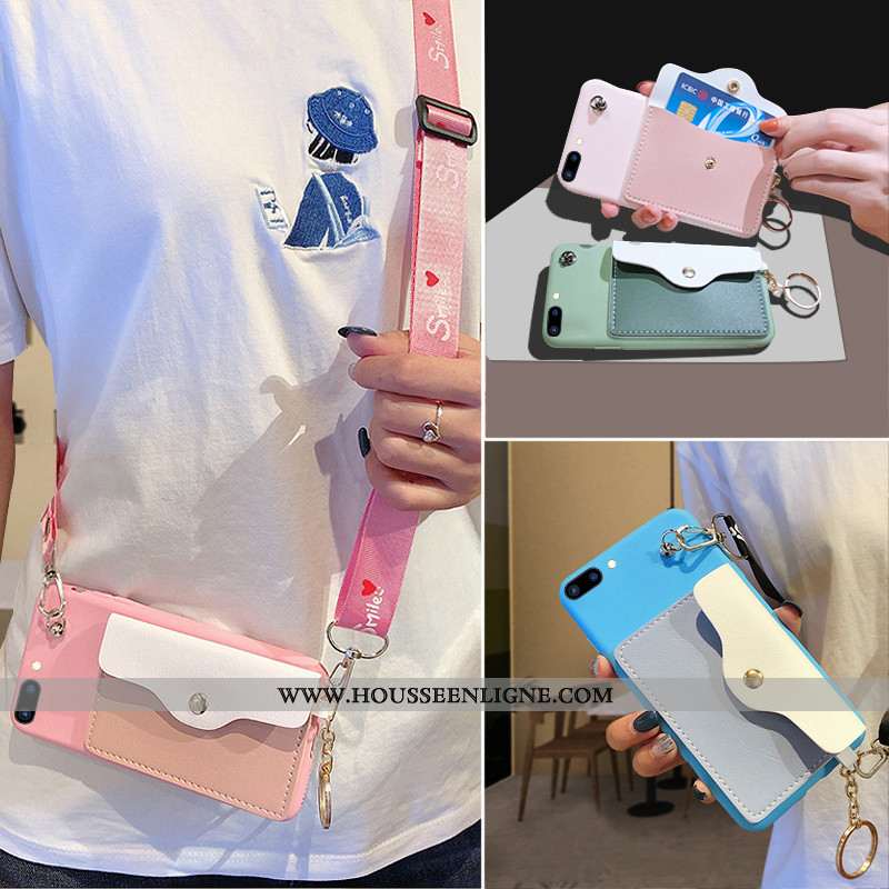 Étui Oppo Ax5 Créatif Portefeuille Ornements Suspendus Coque Tendance Rose Fluide Doux