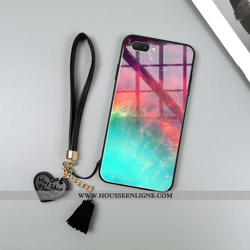 Étui Oppo Ax5 Créatif Tendance Argent Incassable Net Rouge Nouveau Téléphone Portable Bleu