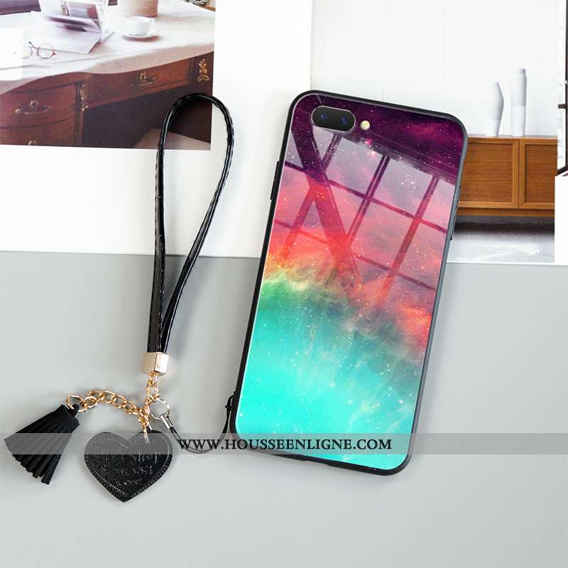 Étui Oppo Ax5 Créatif Tendance Argent Incassable Net Rouge Nouveau Téléphone Portable Bleu