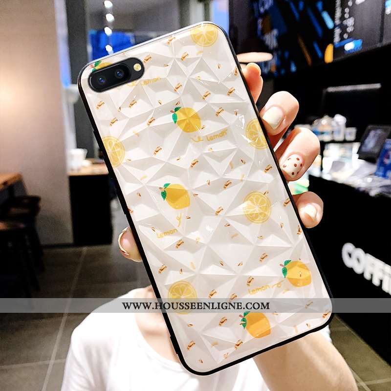Étui Oppo Ax5 Fluide Doux Mode Protection Coque Incassable Tendance Modèle Fleurie Blanche