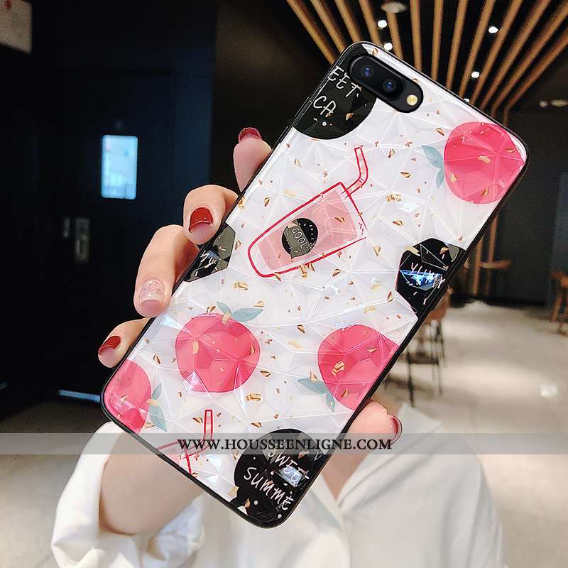 Étui Oppo Ax5 Fluide Doux Mode Protection Coque Incassable Tendance Modèle Fleurie Blanche