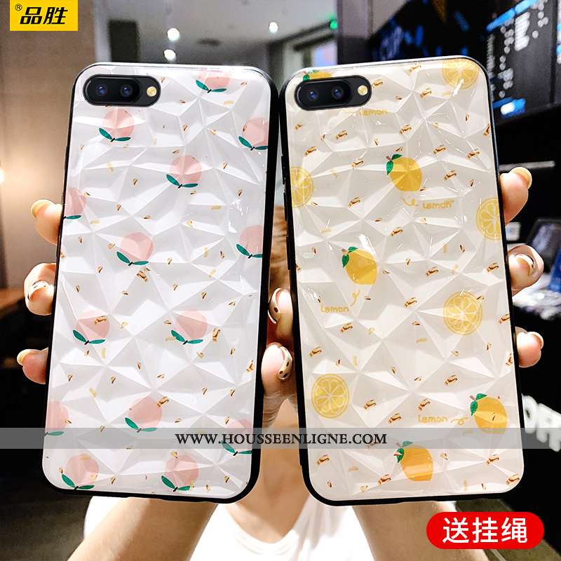 Étui Oppo Ax5 Fluide Doux Mode Protection Coque Incassable Tendance Modèle Fleurie Blanche
