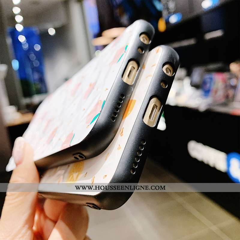 Étui Oppo Ax5 Fluide Doux Mode Protection Coque Incassable Tendance Modèle Fleurie Blanche