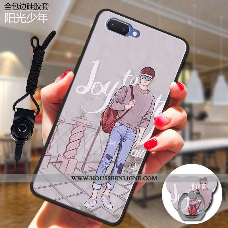 Étui Oppo Ax5 Protection Tendance Fluide Doux Téléphone Portable Incassable Coque Beige