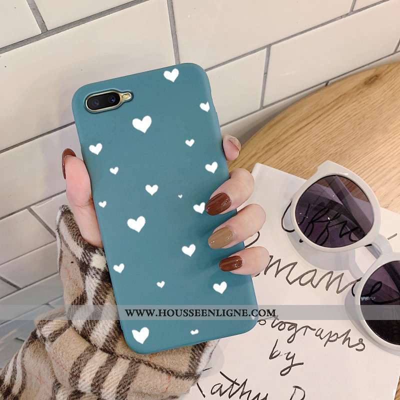 Étui Oppo Ax5 Silicone Protection Téléphone Portable Amour Violet Coque Simple
