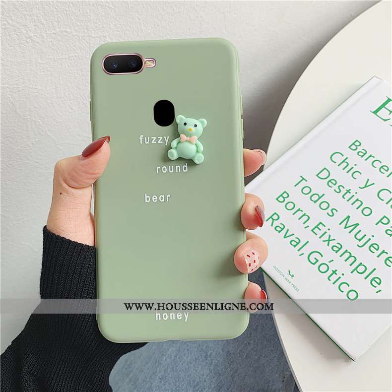 Étui Oppo Ax7 Dessin Animé Tendance Animal Coque Protection Incassable Dimensionnel Rouge