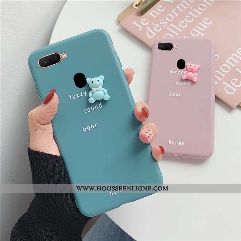 Étui Oppo Ax7 Dessin Animé Tendance Animal Coque Protection Incassable Dimensionnel Rouge