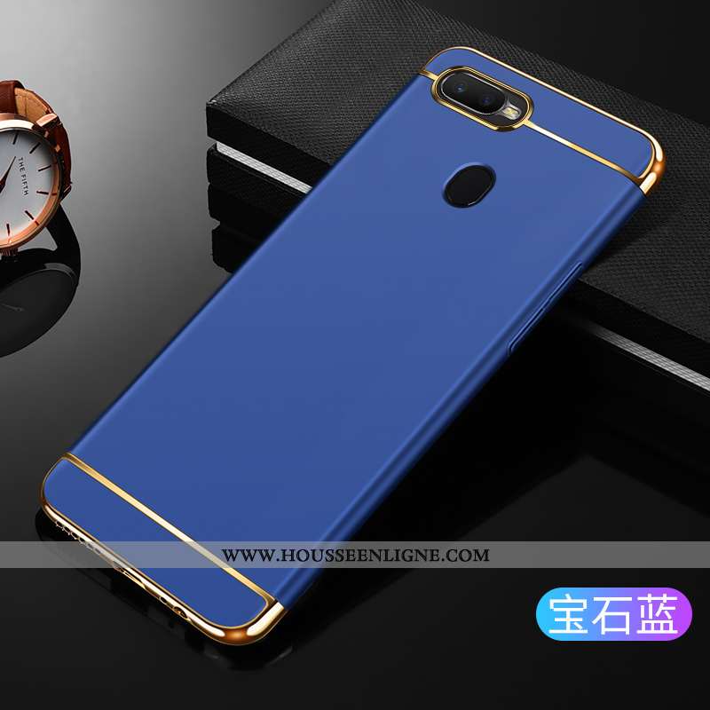 Étui Oppo Ax7 Délavé En Daim Coque Net Rouge Incassable Rose Téléphone Portable