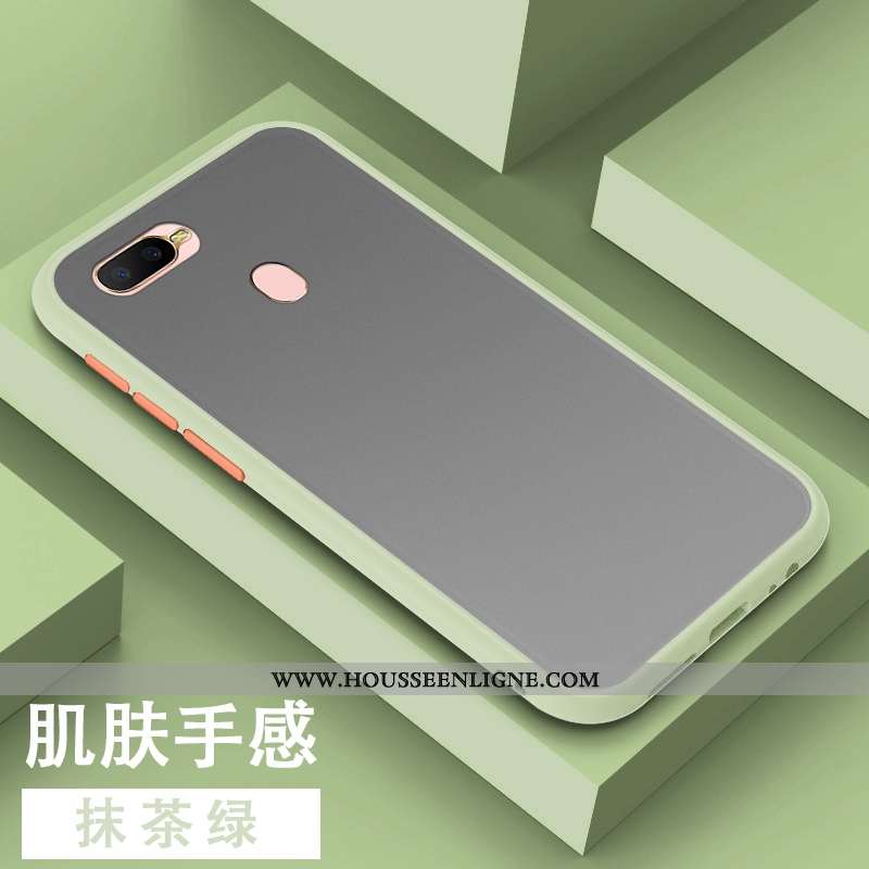 Étui Oppo Ax7 Délavé En Daim Tendance Tout Compris Noir Coque Simple Fluide Doux