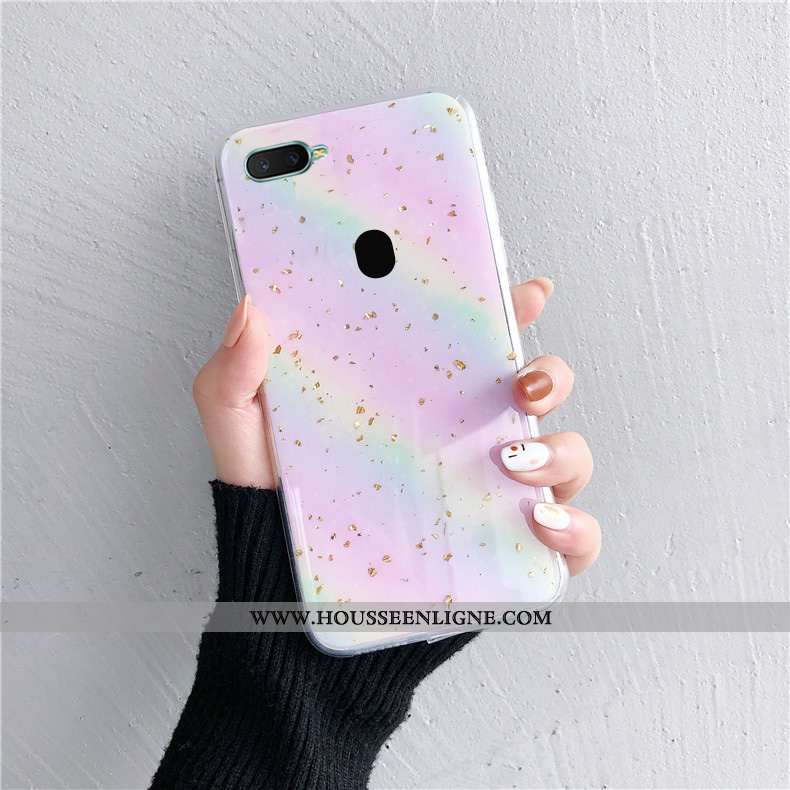 Étui Oppo Ax7 Personnalité Créatif Incassable Tendance Silicone Téléphone Portable Protection Violet