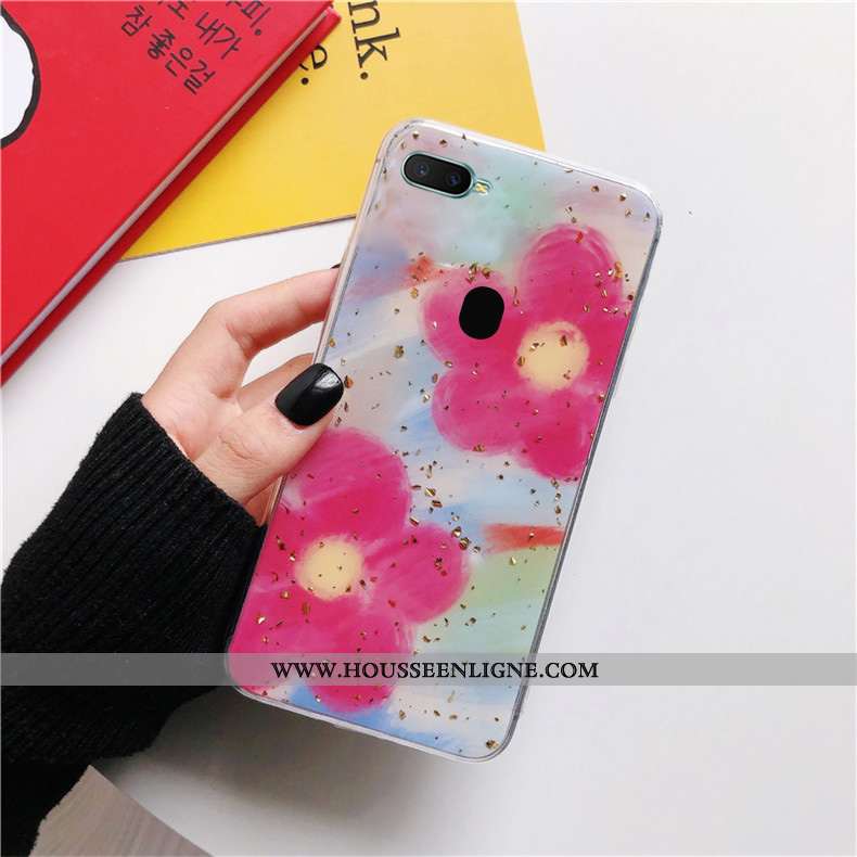 Étui Oppo Ax7 Personnalité Créatif Incassable Tendance Silicone Téléphone Portable Protection Violet