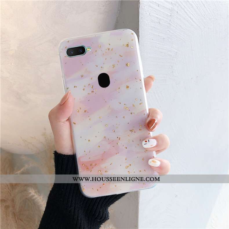 Étui Oppo Ax7 Personnalité Créatif Incassable Tendance Silicone Téléphone Portable Protection Violet