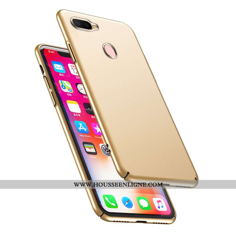Étui Oppo Ax7 Ultra Légère Difficile Nouveau Net Rouge Simple Protection Doré