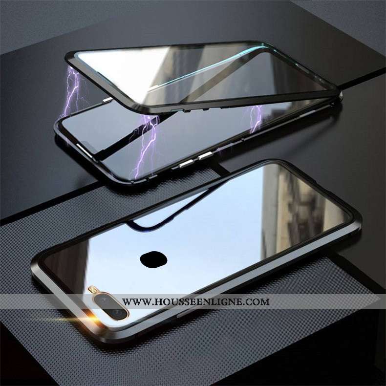 Étui Oppo Ax7 Verre Personnalité Noir Coque Téléphone Portable Tout Compris