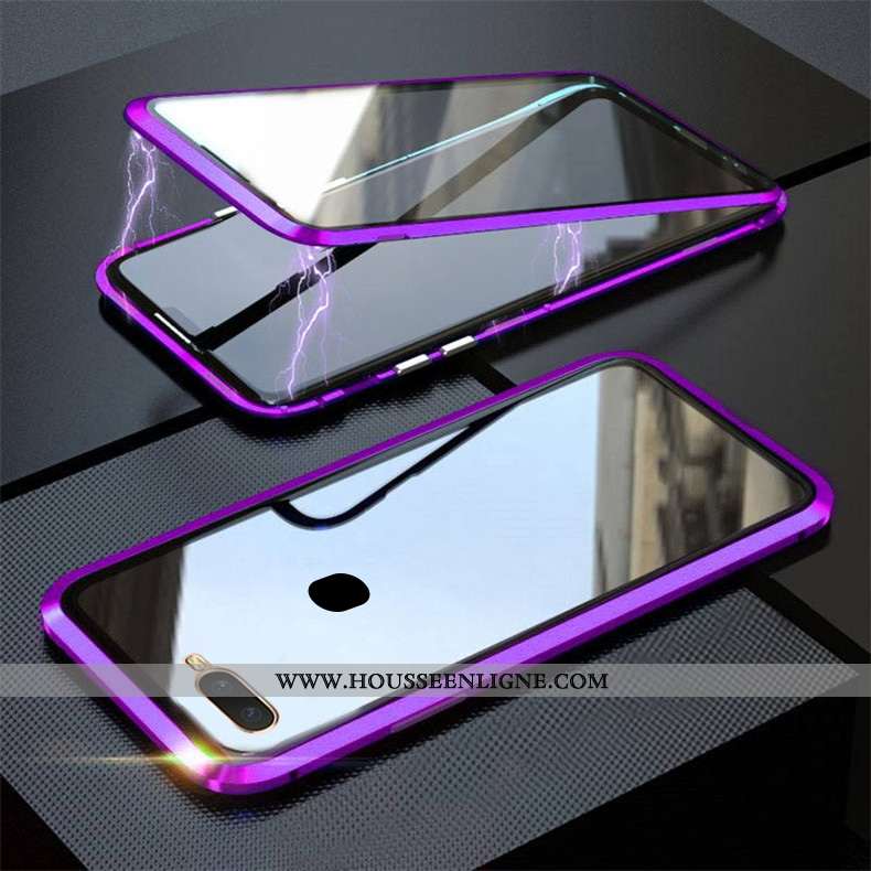 Étui Oppo Ax7 Verre Personnalité Noir Coque Téléphone Portable Tout Compris