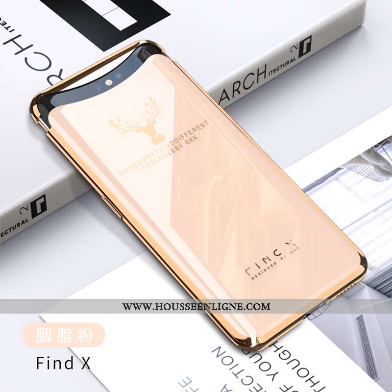 Étui Oppo Find X Créatif Tendance Net Rouge Or Incassable Légère Doré