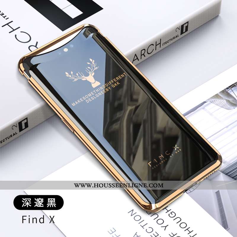 Étui Oppo Find X Créatif Tendance Net Rouge Or Incassable Légère Doré