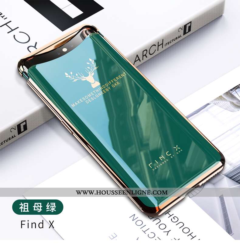 Étui Oppo Find X Créatif Tendance Net Rouge Or Incassable Légère Doré