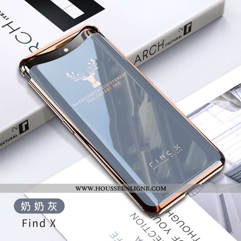 Étui Oppo Find X Créatif Tendance Net Rouge Or Incassable Légère Doré