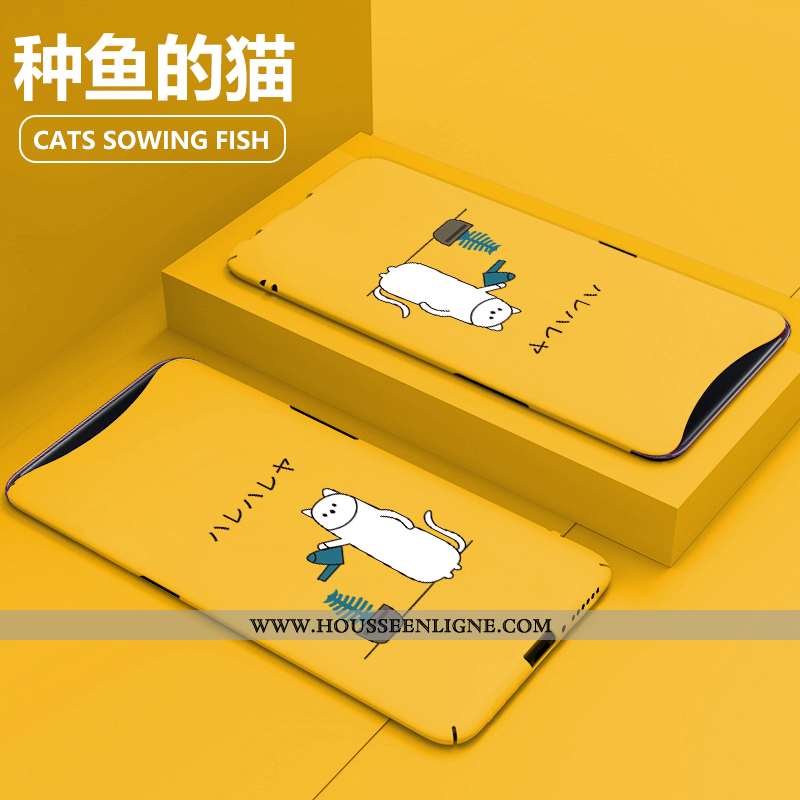 Étui Oppo Find X Dessin Animé Tendance Délavé En Daim Coque Bleu Téléphone Portable Personnalité