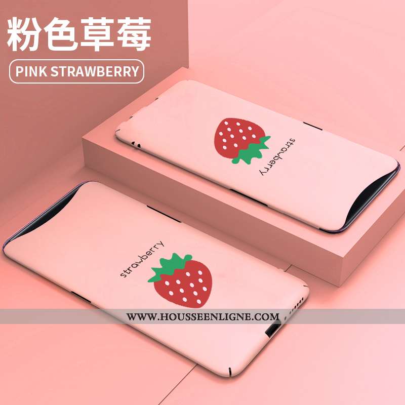 Étui Oppo Find X Dessin Animé Tendance Délavé En Daim Coque Bleu Téléphone Portable Personnalité