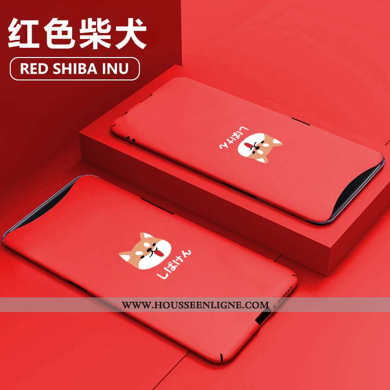 Étui Oppo Find X Dessin Animé Tendance Délavé En Daim Coque Bleu Téléphone Portable Personnalité